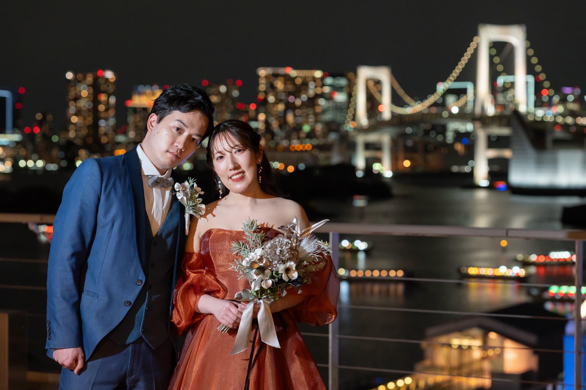 【小さな結婚式お台場店】前撮りと、ご家族との少人数挙式レポート